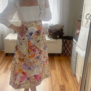 Zimmermann Prima belted floral linen print dress